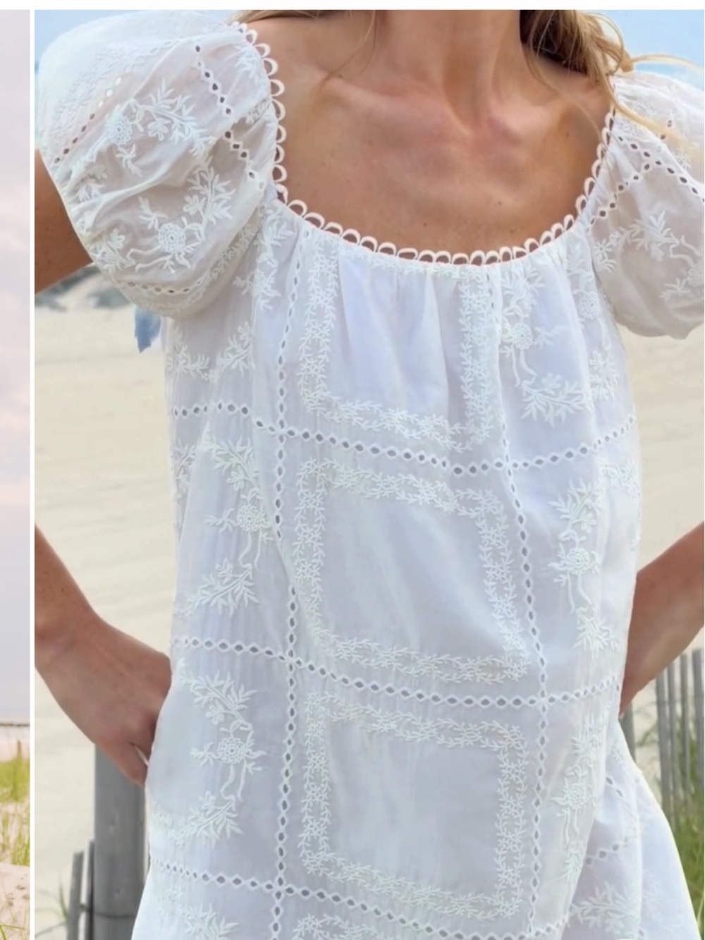 Few Moda Nya Cotton  Dress in white Eyelet